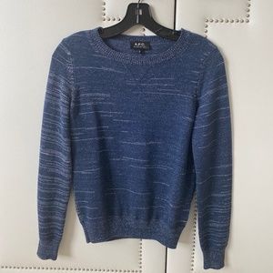 Blue and Silver APC Sweater